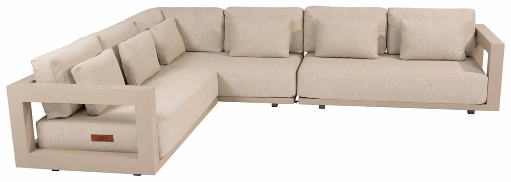 4 Seasons Outdoor Metropolitan hoekbank latte  LoungebankLoungeset    beige weerbestendig