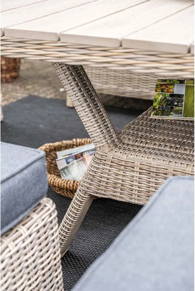 Garden Impressions Nova lounge dining set 6-delig incl stoelen - mystic grey