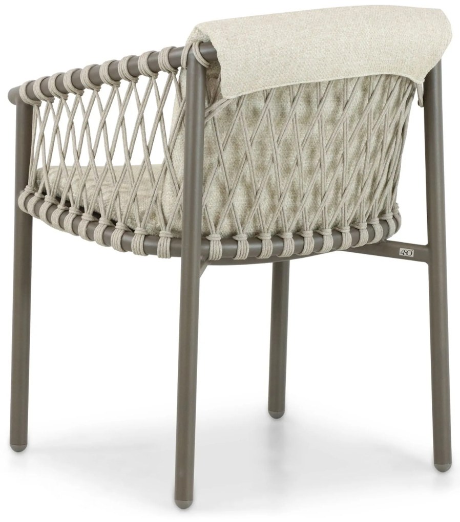 Tuinset 4 personen  Aluminium/rope Taupe 4 Seasons Outdoor Allora/Boston