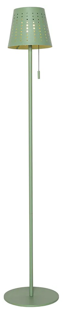 Buiten vloerlamp groen incl. LED 3-staps dimbaar op solar - Ferre