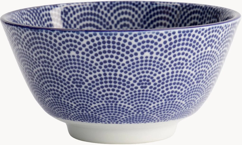 Porseleinen rijstschalen Nippon Blue, 6-delig