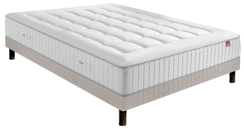 Ensemble matras met veren le Suprême + beddenbodem