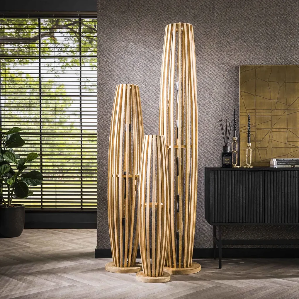 Vloerlamp Mangohout 1 Lichts