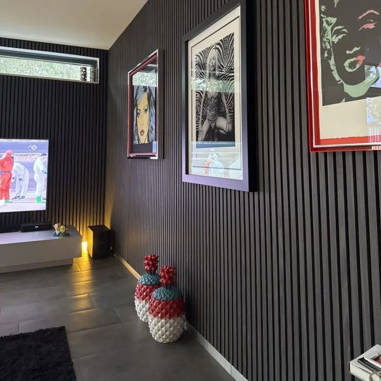 AKU Paneel Akoestisch Vilt Zwart 270x60x2,1cm - 270 cm x 60 cm x 2.1 cm | 10 kg | Paneli akoestische wandpanelen - AKU Wandpanelen