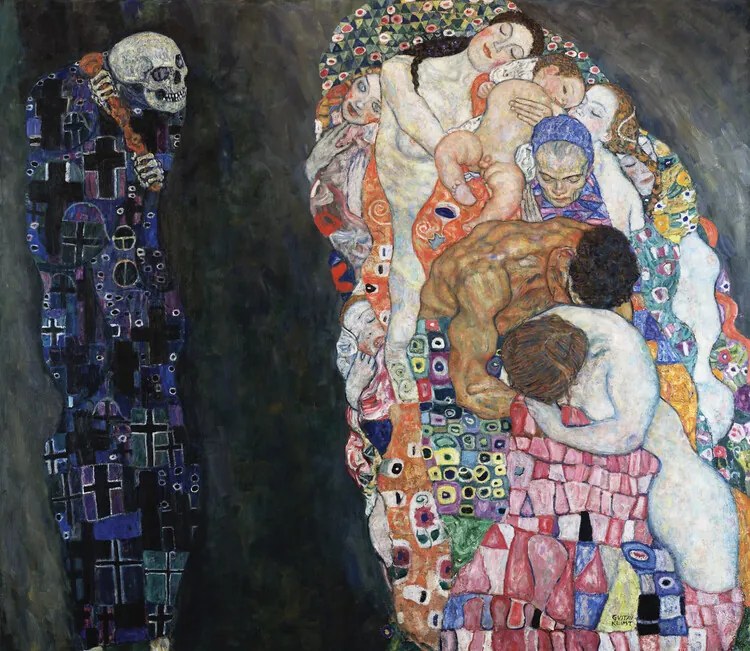 Kunstreproductie Life And Death (1910–1915), Gustav Klimt