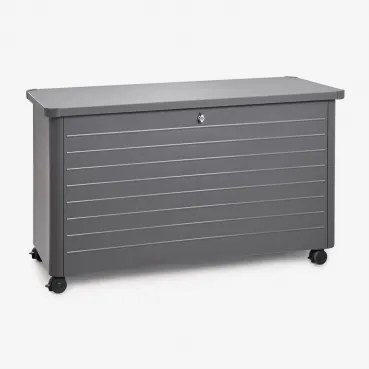 Forzan Stalen Tuinopbergkist Grijs – Grafiet & 500 L - Sklum