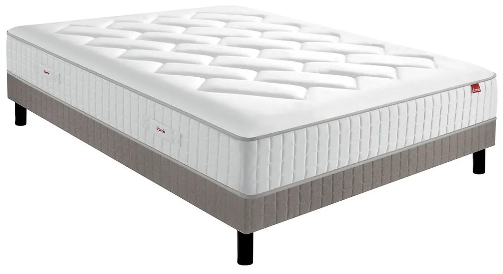 Ensemble matras met veren l'Authentique + beddenbodem