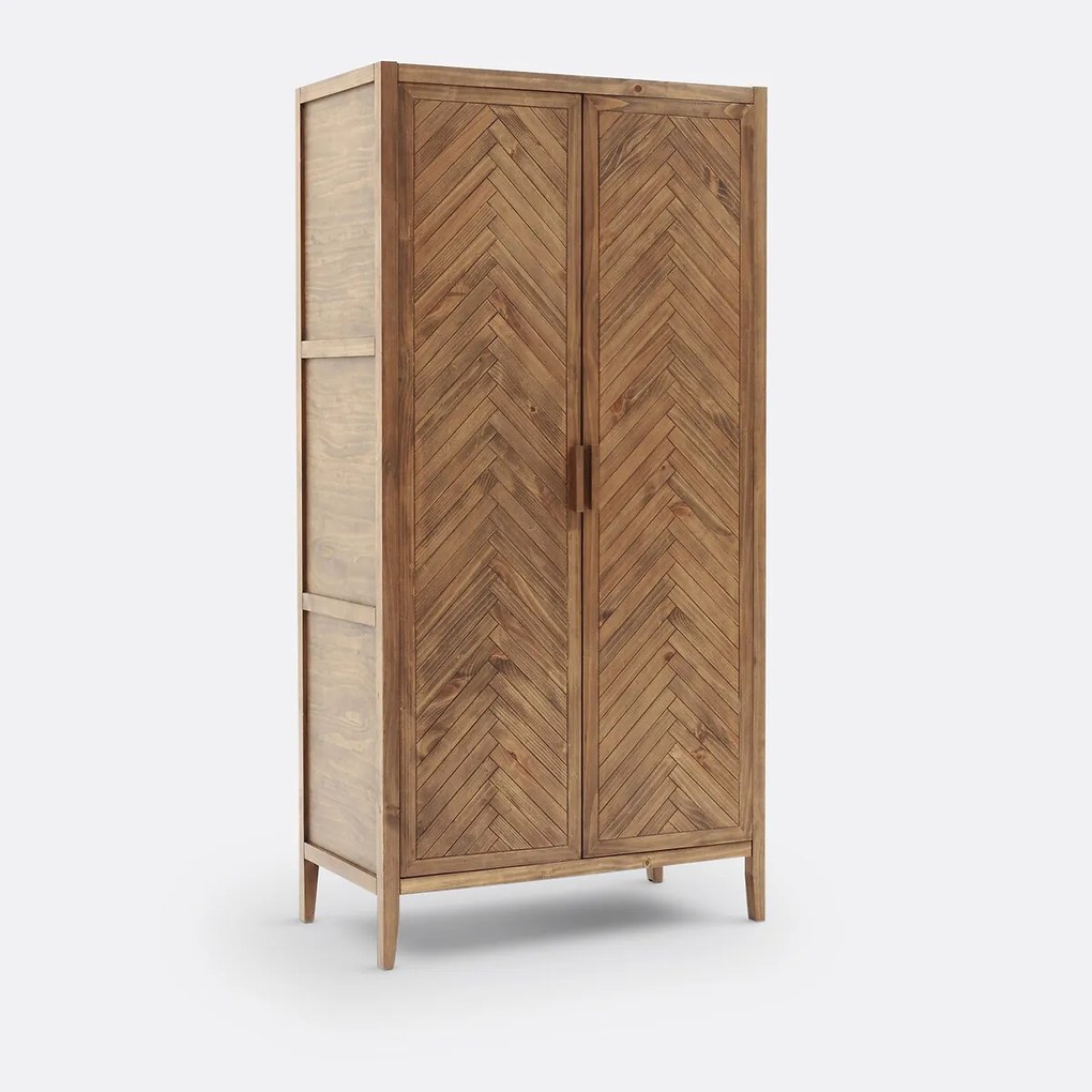 Kast 2 deuren in massief dennenhout Nottingham