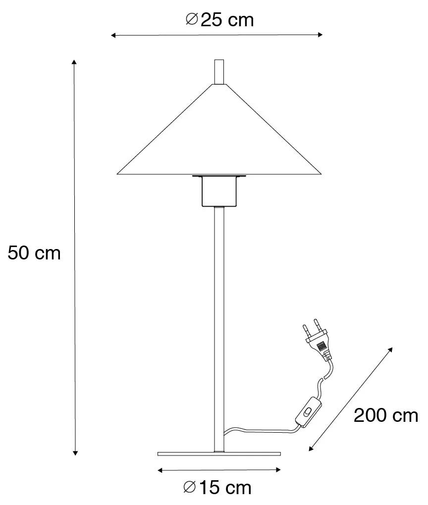 Design tafellamp geel - Triangolo Design E27 rond Binnenverlichting Lamp