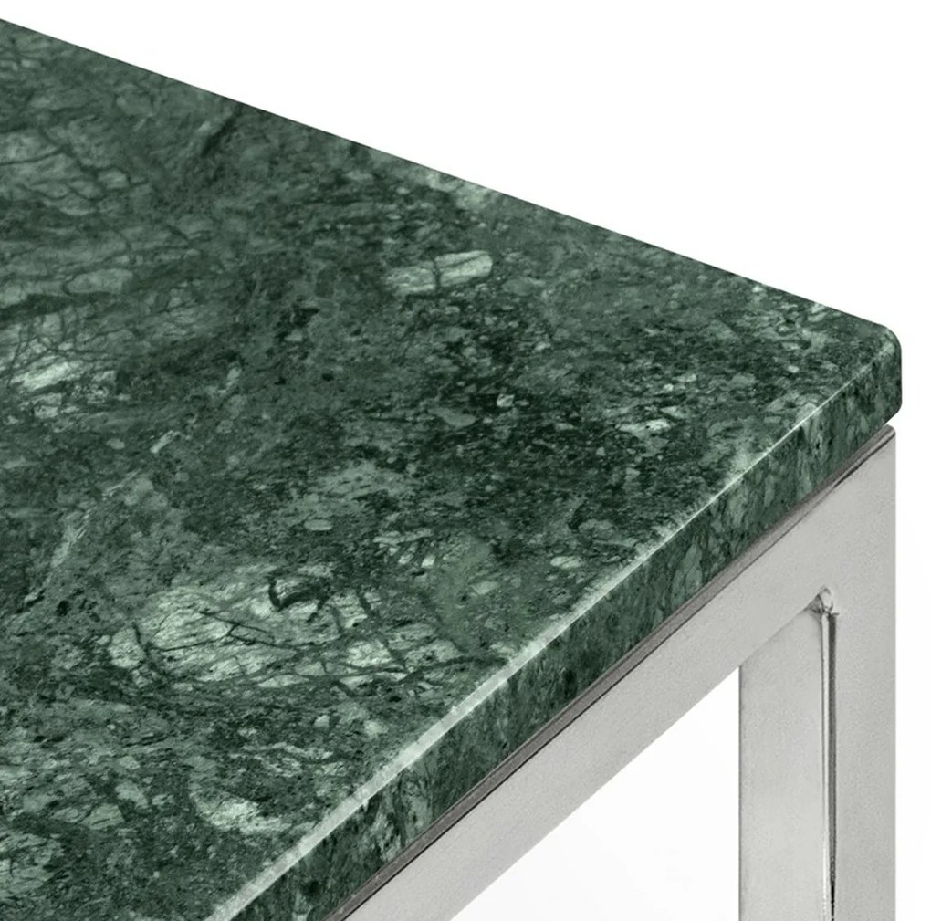 TemaHome Prairie Salontafel Van Groen Marmer-chroom - 120 X 75cm.