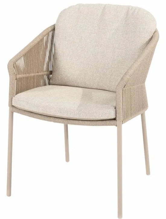 Taste by 4 Seasons Florence tuinstoel latte Tuinstoel taupe weerbestendig
