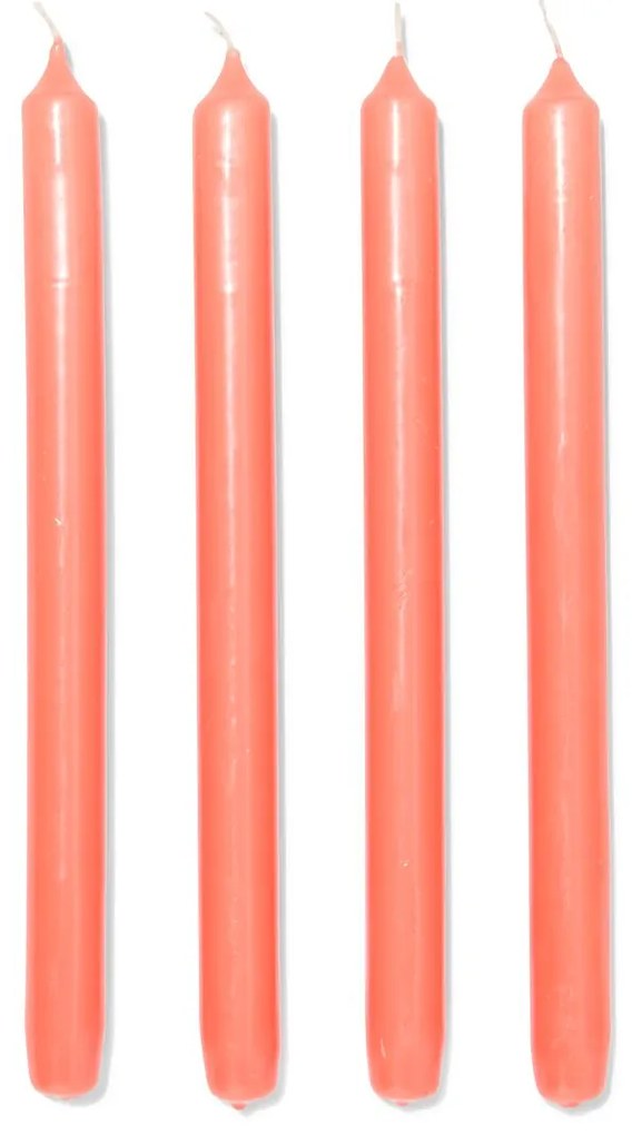 HEMA Lange Huishoudkaarsen Ø2.2x29 Oranje - 12 Stuks (oranje)