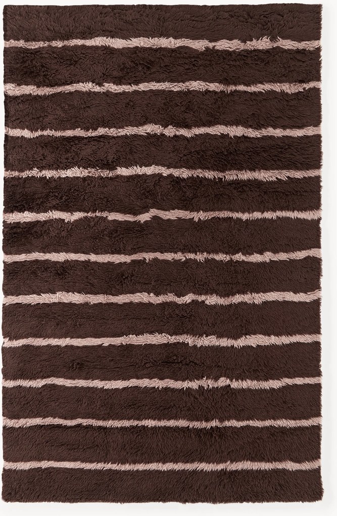 Handgetuft hoogpolig wollen vloerkleed Chaz