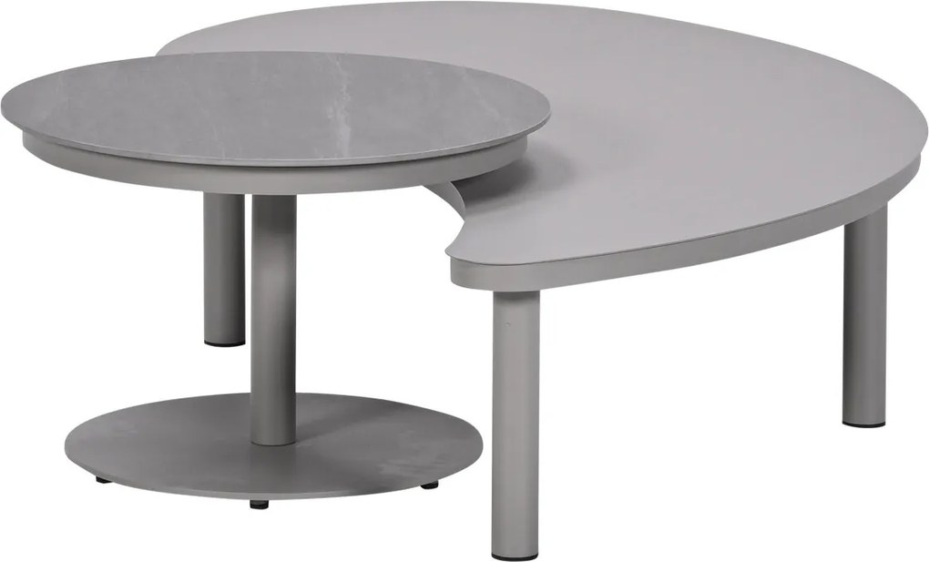 Garden Impressions Zante loungetafels set van 2 - taupe - cantostone Napoli sand