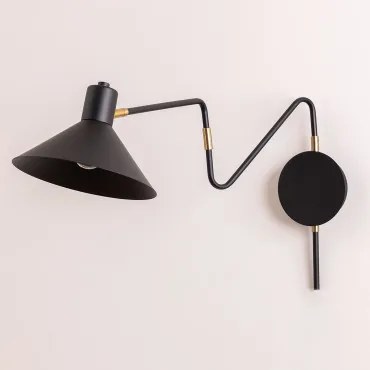 Wandlamp Lizz Zwart - Sklum