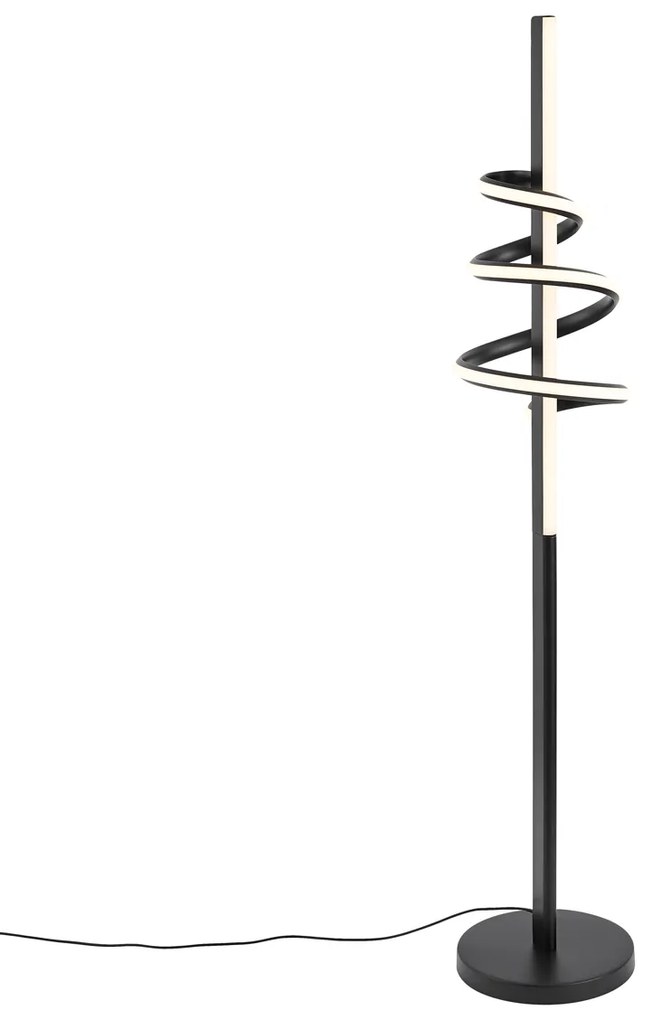 Design vloerlamp zwart incl. LED dimbaar - Rolla