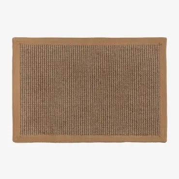 Deurmat In Jute 60x40 Cm Gimendy Brown Latte - Sklum