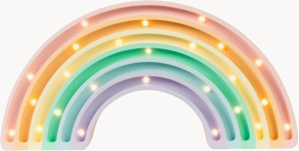 Handgemaakte LED-kinderlamp Rainbow met timerfunctie en afstandsbediening, dimbaar