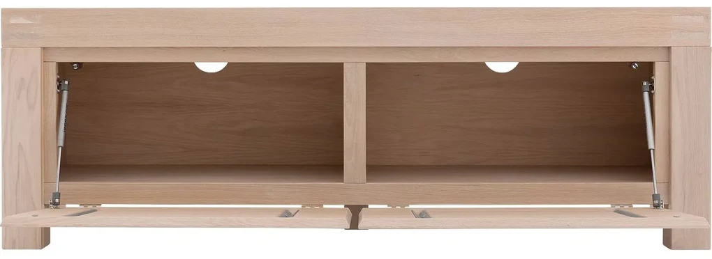 Goossens Tv Meubel Clear, 2 kleppen 45 cm diep
