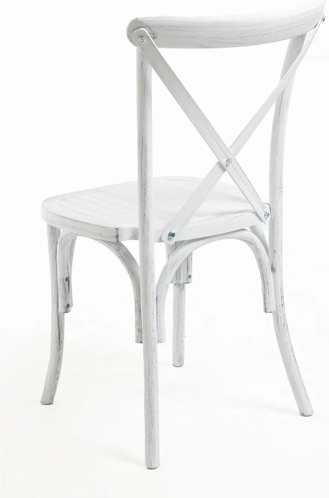 Set Van 4 Altea Polypropyleen Stoelen Met Houteffect