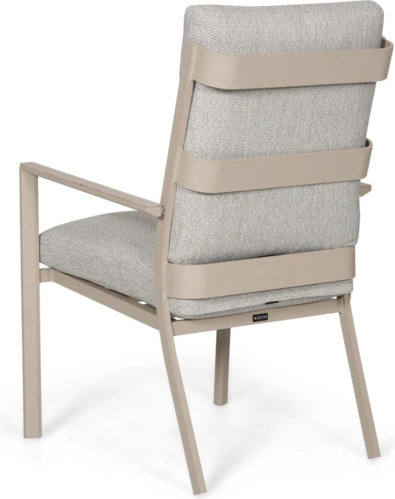 Tuinset 4 personen 909 cm Aluminium Zand/Beige Lifestyle Garden Furniture Lecce/Creta