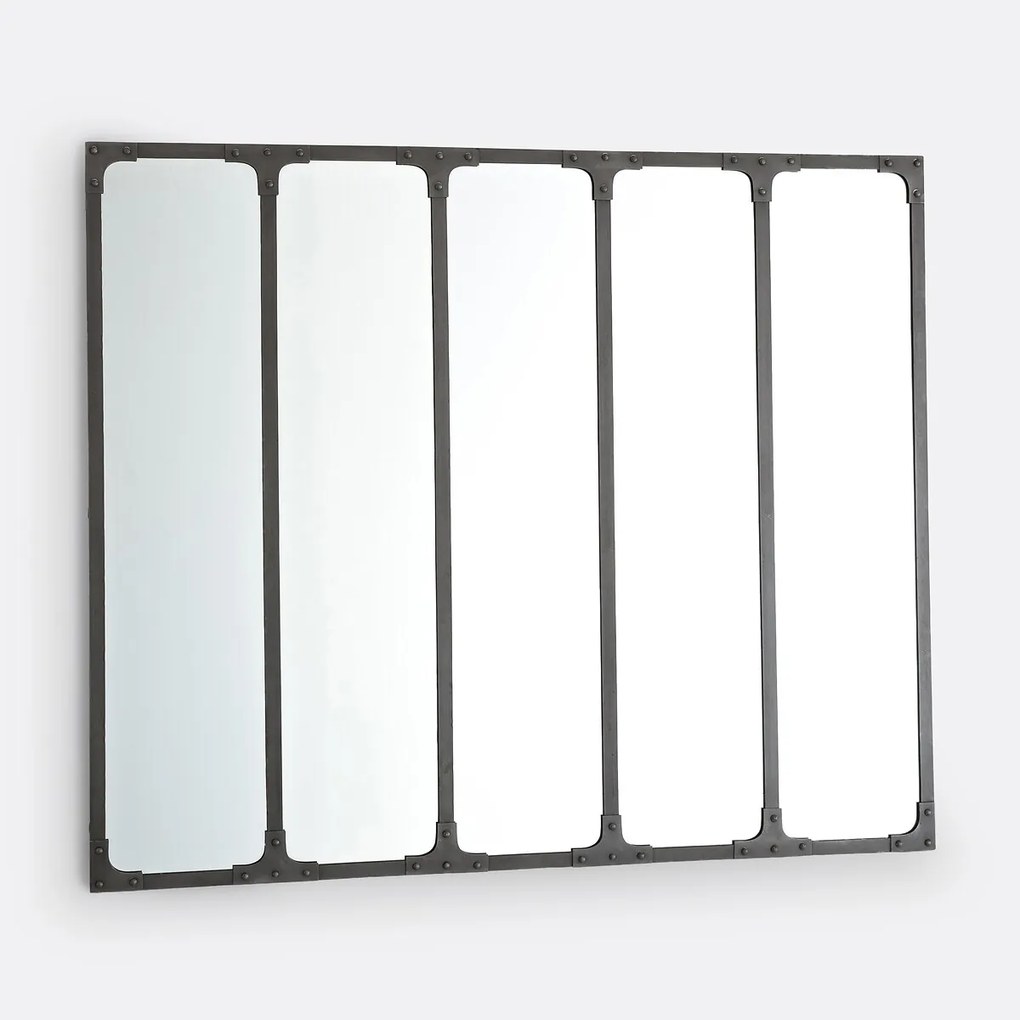 Metalen spigel in industriële stijl 144x120 cm, Lenaig