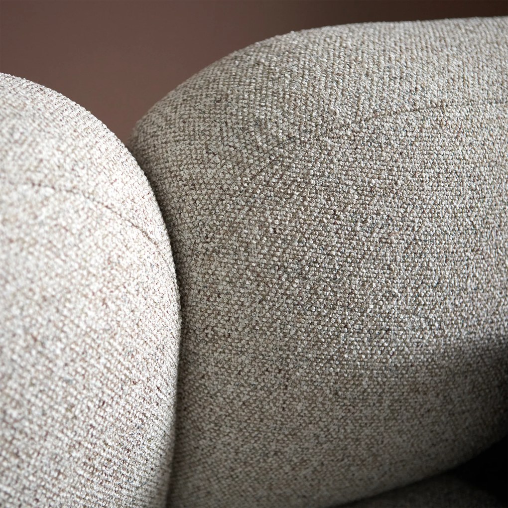 Beige Hoekbank Chaise Longue Links
