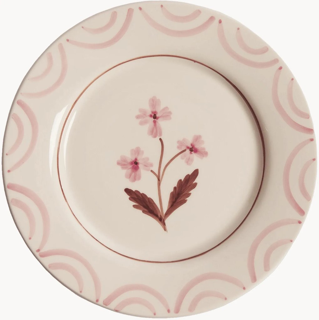 Handbeschilderd dinerbord Cottage Flower