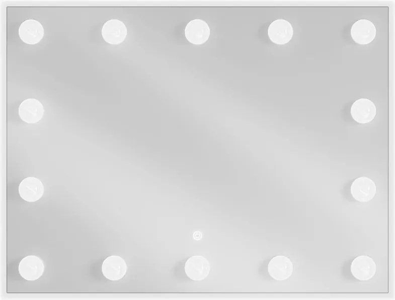 Mexen Dona verlichte badkamer spiegel 80 x 60 cm, LED 6000K, antivries - 9818-080-060-611-00