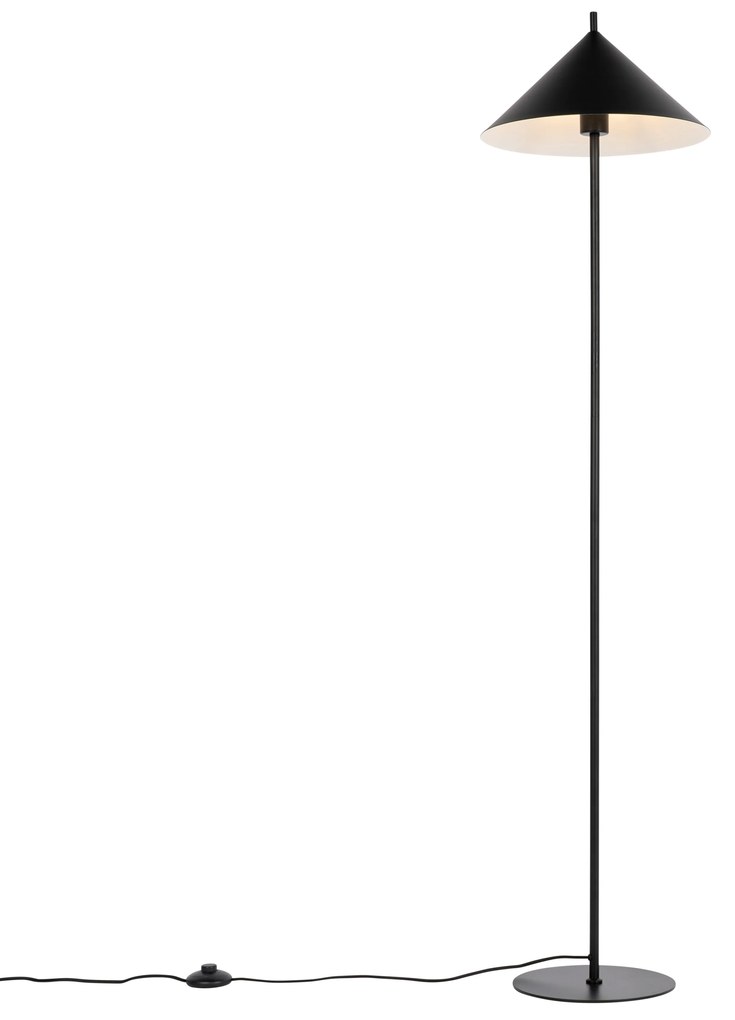 Design vloerlamp zwart driehoek - Triangolo Design E27 rond Binnenverlichting Lamp