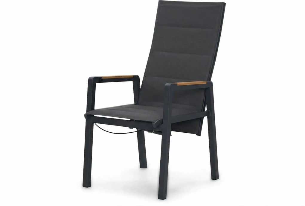 Tuinset 4 personen 160 cm Aluminium Grijs Lifestyle Garden Furniture Essence/Creta