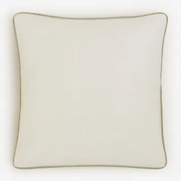 Vierkant Kussen 45x45 Cm In Katoen Cianan Wit - Sklum