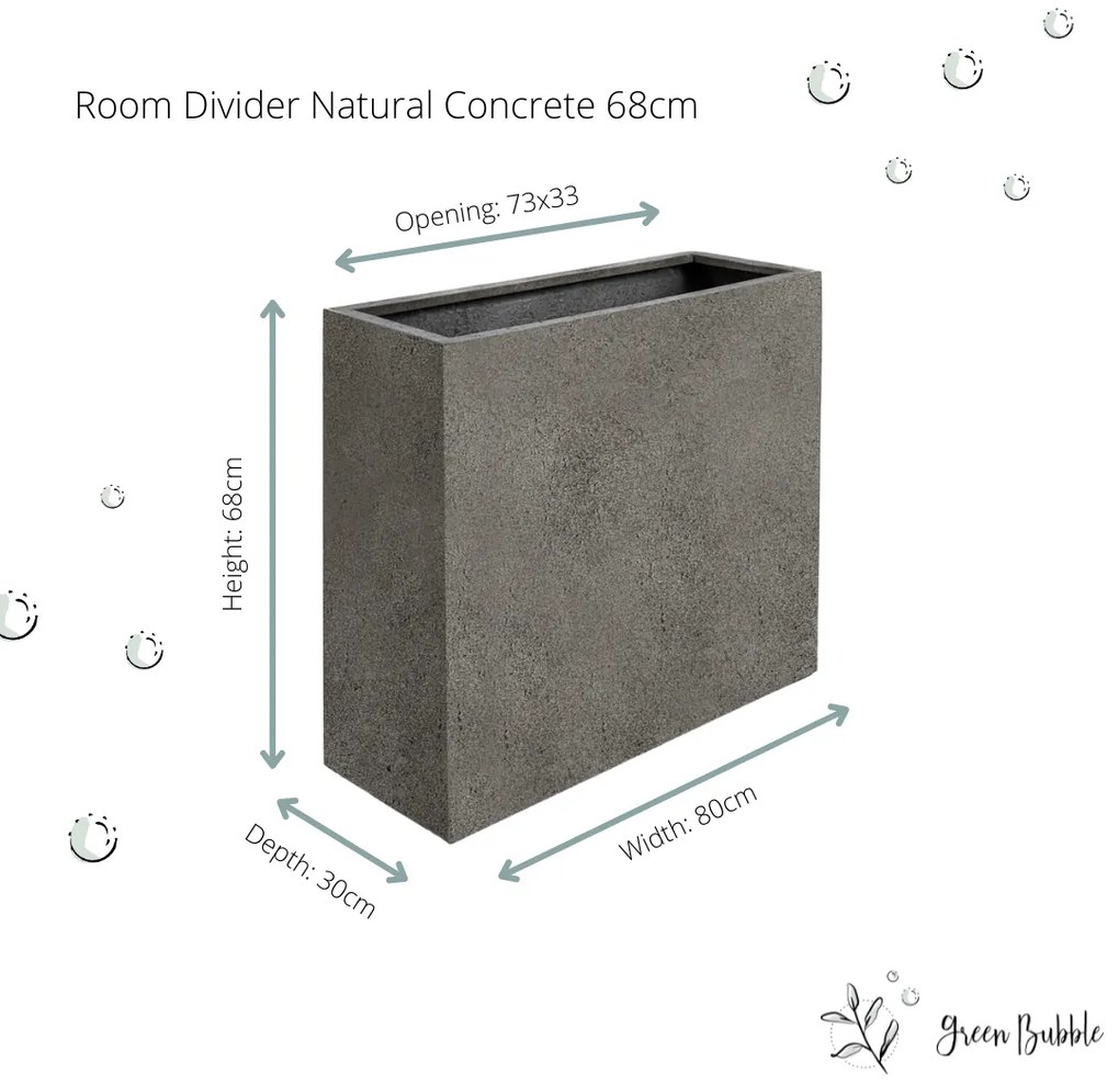 Grigio Room Divider Natural Concrete