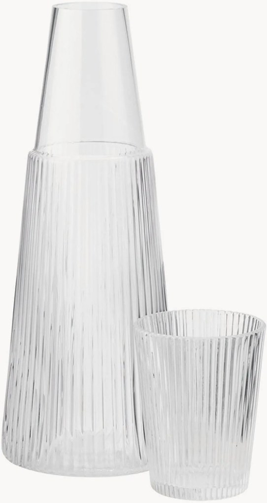 Waterkaraf Pilastro met waterglas, 2-delig