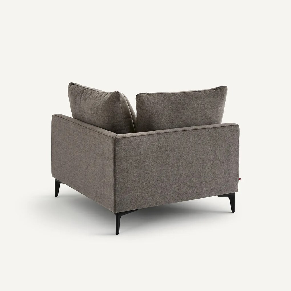 Hoekbank in polyestermix, MODERNISTE, ontwerp Emmanuel Gallina