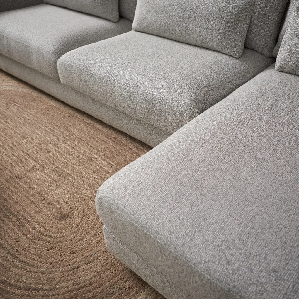 PEPP Interiors Como Grote Bank Met Chaise Longue Rechts Beige Silencio 19