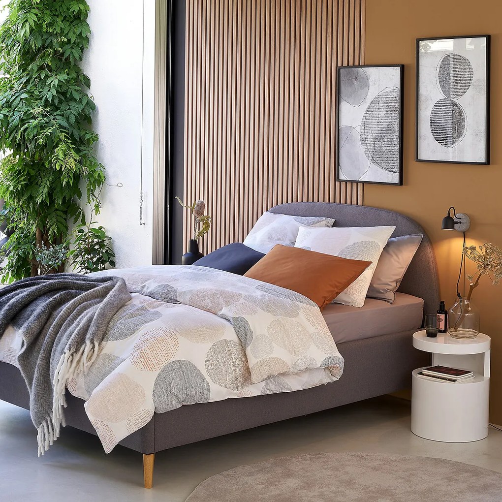 Warme plaid met visgraat motief, Lichen