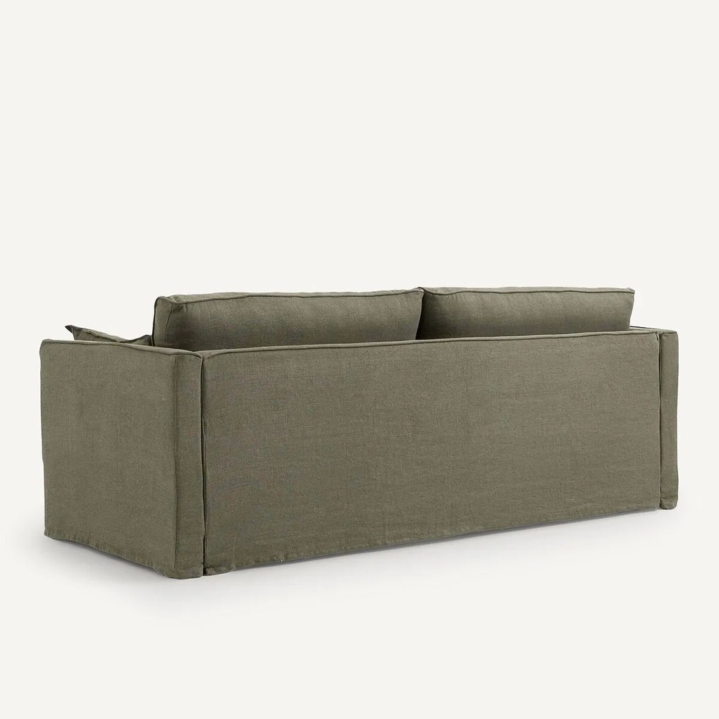 Bankhoes in dik stonewashed linnen, Camille