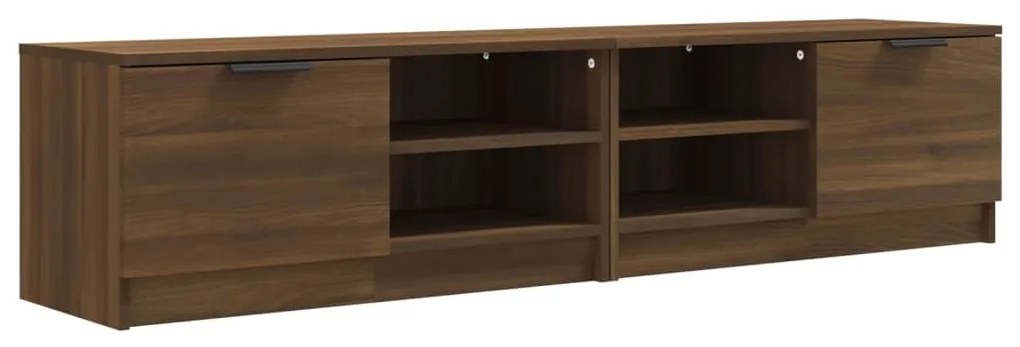 vidaXL Tv-meubelen 2 st 80x35x36,5 cm bewerkt hout bruineikenkleurig