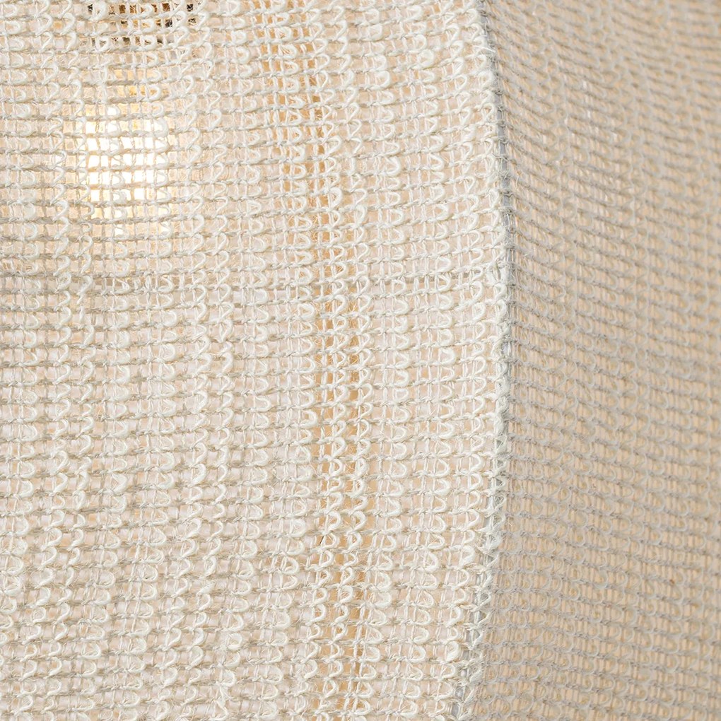 Oosterse hanglamp naturel stof 46 cm - Rob