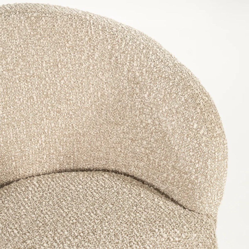 Eleonora Liva Eetstoel Hout Frame Taupe