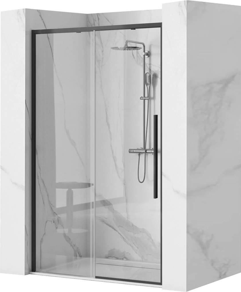 Douchedeur Rea Solar BLACK MAT 90