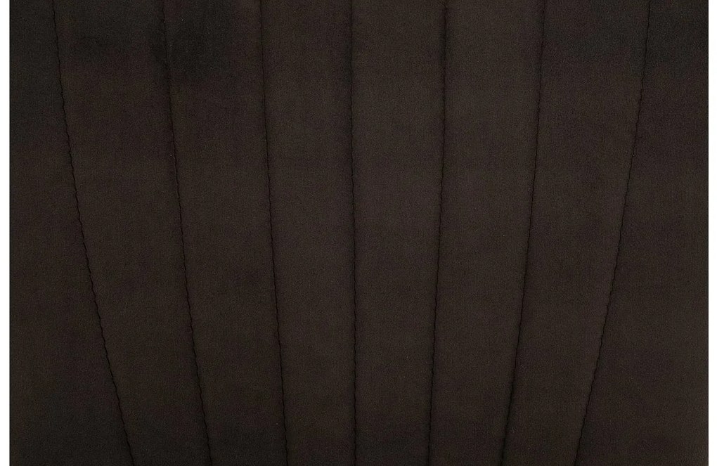 Goossens Eetkamerstoel Rob bruin velvet stof leuning, urban industrieel