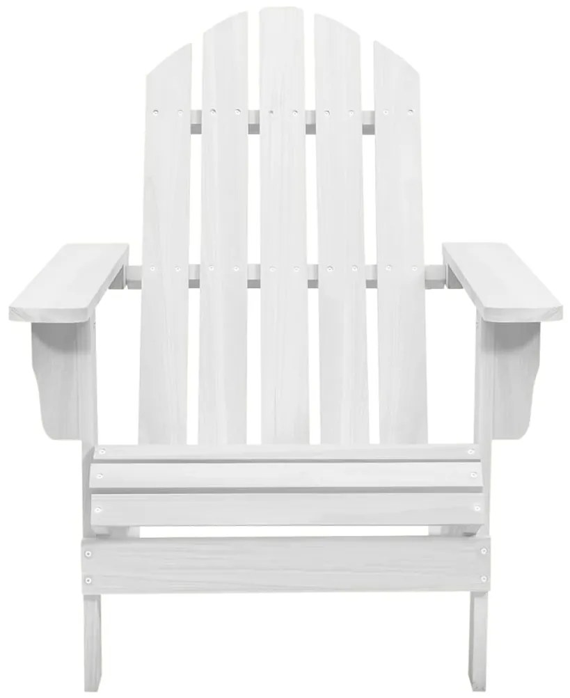 vidaXL Tuinstoel hout wit