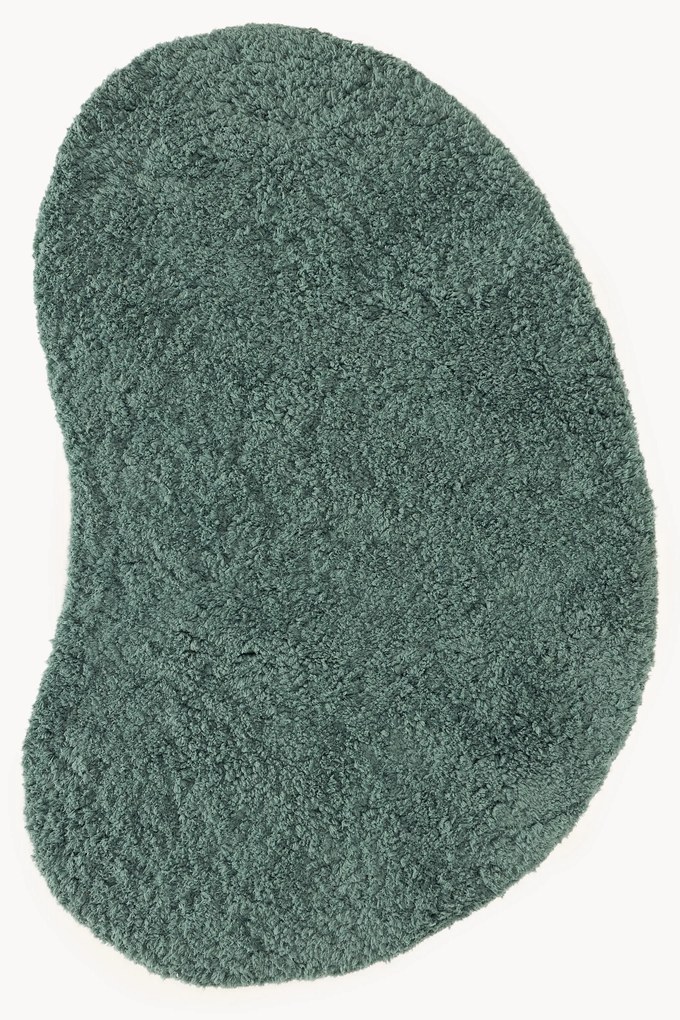 Langpolig vloerkleed Tully met organische vorm