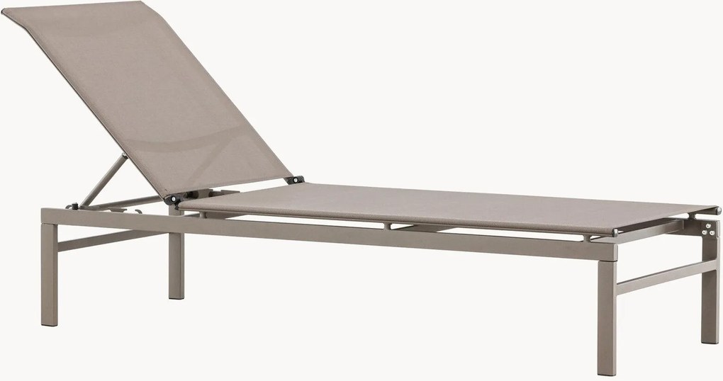 Verstelbare metalen tuinligstoel Massimo