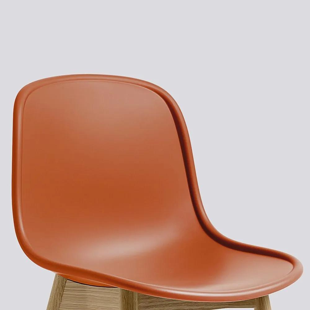 Hay Neu 13 Chair stoel met zwart onderstel,orange kuip