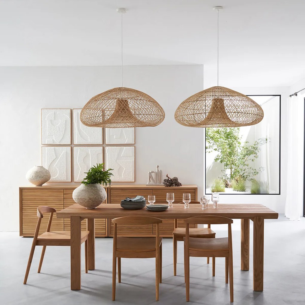 Massief eiken tafel, Torezia, ontwerp door Emmanuel Gallina