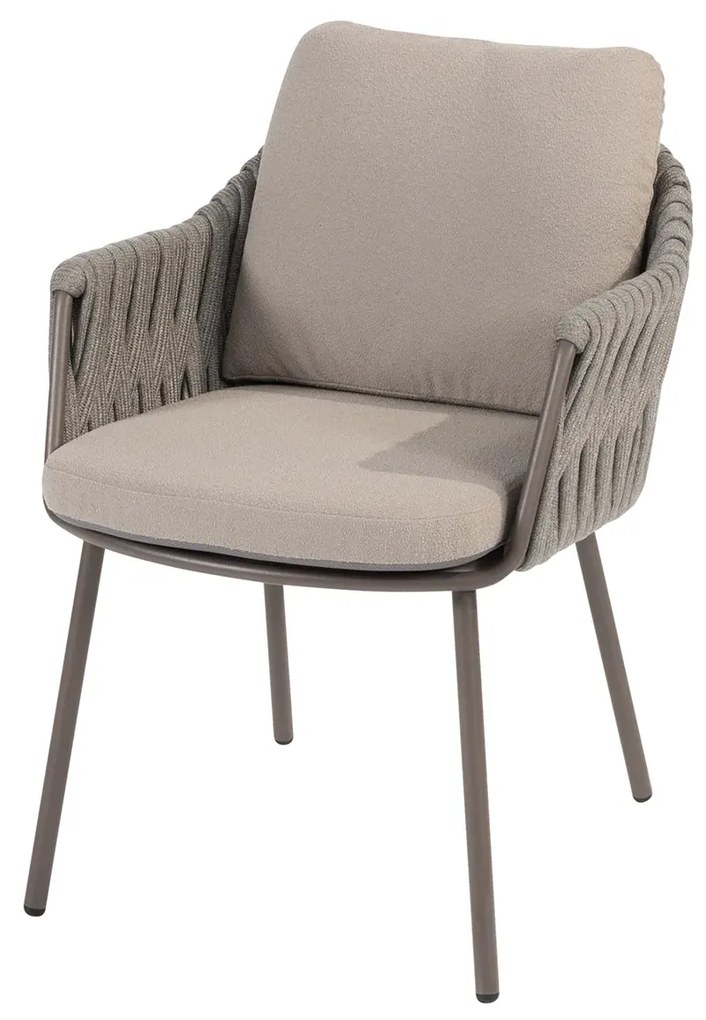 Taste by 4 Seasons Cannes tuinstoel terre Tuinstoel bruin weerbestendig