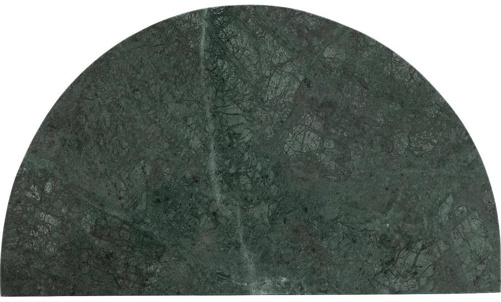 Goossens Nachtkastje Stone Green, marmer groen, elegant chic, 46 x 62 x 27 cm